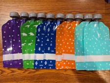 Simple Modern Reusable Baby Food Pouches for Toddlers  BPA Free Plastic, 10 Bag