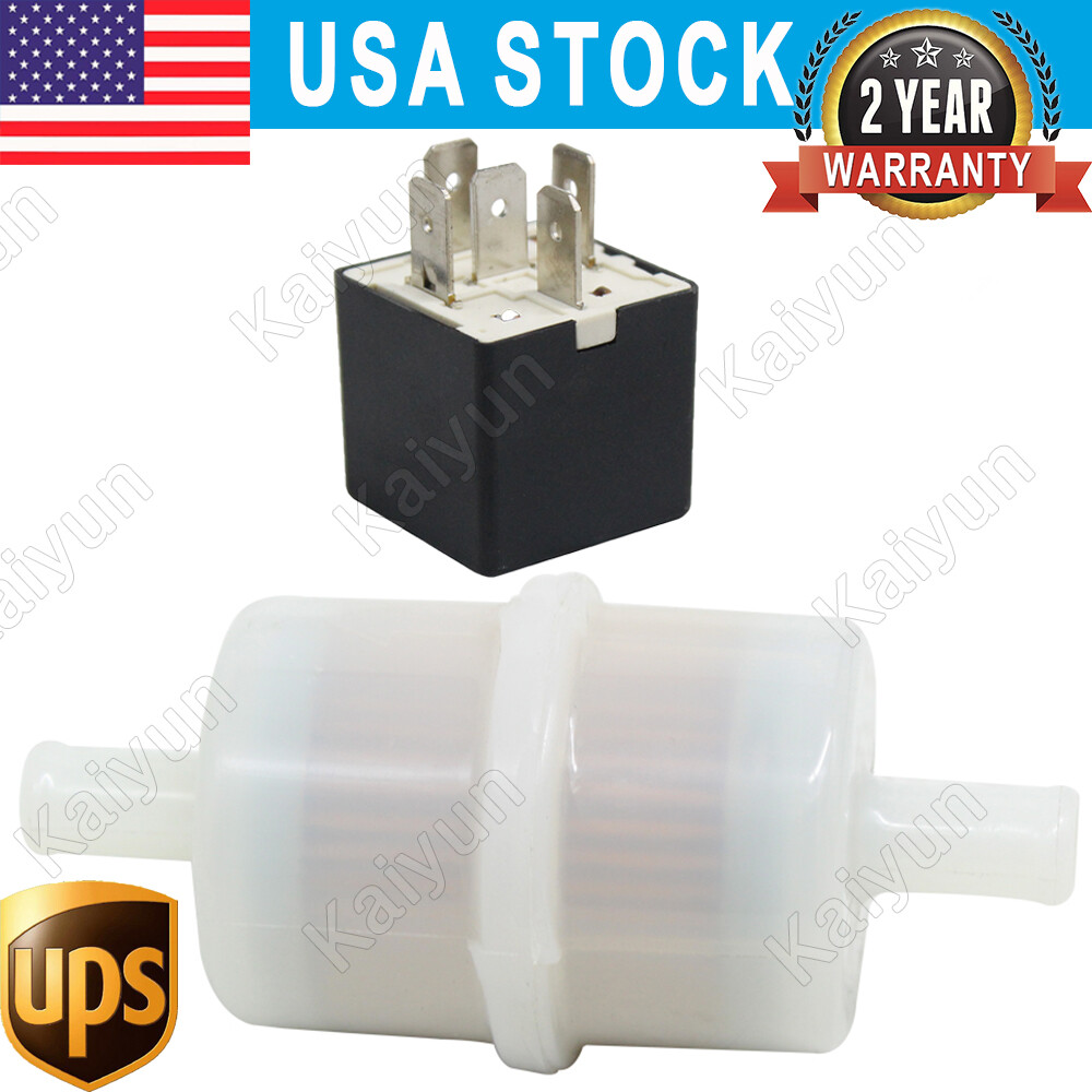 2x Air Suspension Compressor Relay + Air Filter For Mercedes W164 W166 W221 W251-image