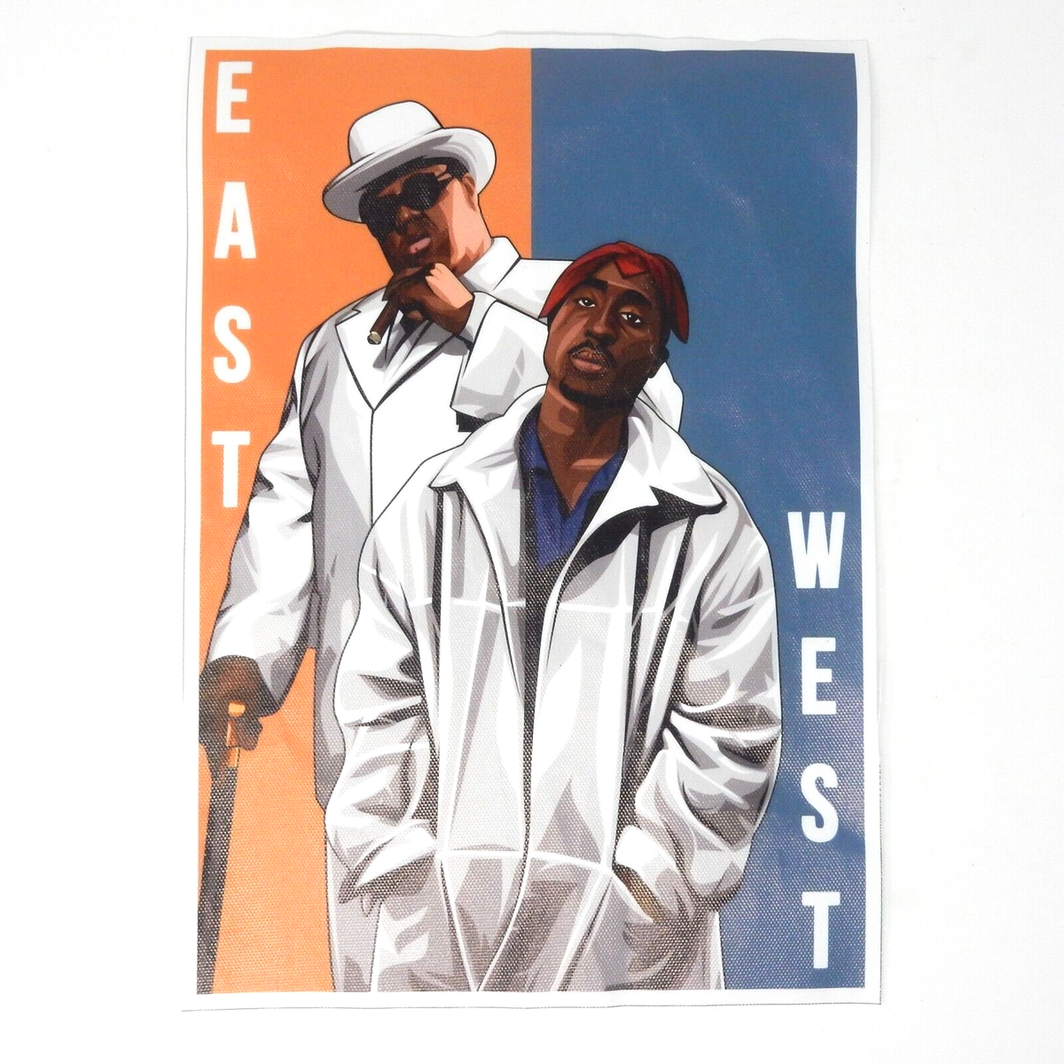 Tupac(2Pac) Shakur & Biggie Smalls Notorious B.I.G. Vinyl Poster
