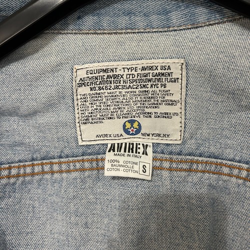 Avirex vintage jeans jacket 90s 80s avia - Picture 4 of 10