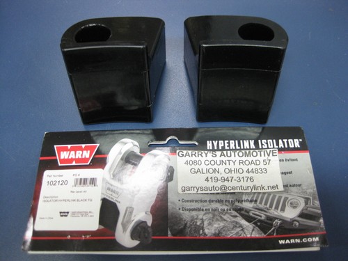 WARN 102120 Hyperlink Isolator Black Rigging Hook Winch Bumper Pair Set - Picture 3 of 3