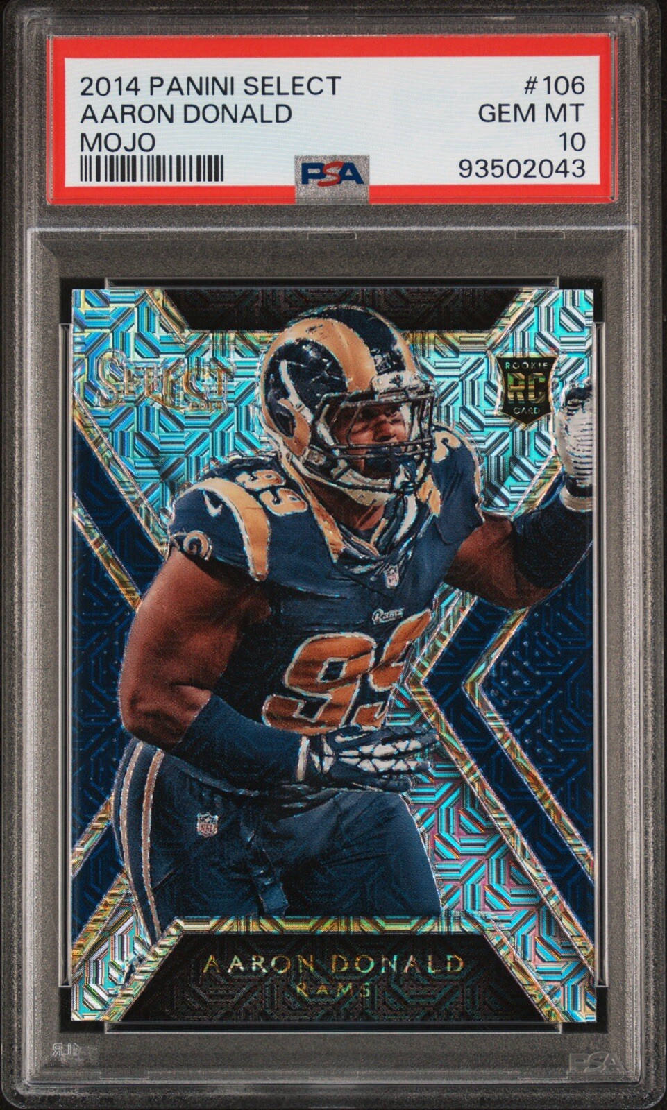 2014 Panini Select - AARON DONALD - Rookies Mojo Prizm - Rams (RC)