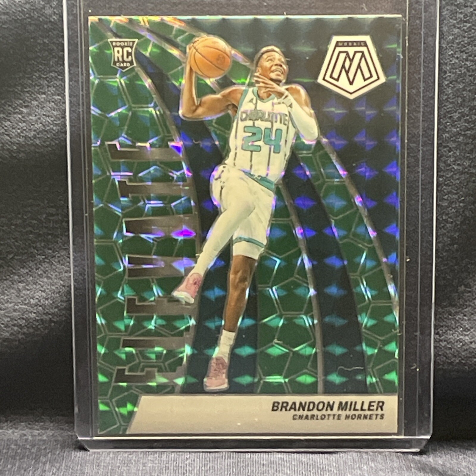 2023-24 Panini Mosaic Elevate Mosaic Green #17 Brandon Miller