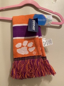 purple and orange scarf