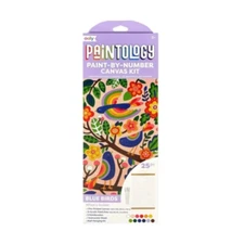 Paintology Paint by Number Canvas Kit - Blue Birds (25 PC Set)