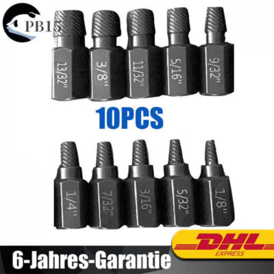 10X Beschädigte Schraube Extractor Bohrer Zweck Werkzeuge Gebrochene Speed   Out