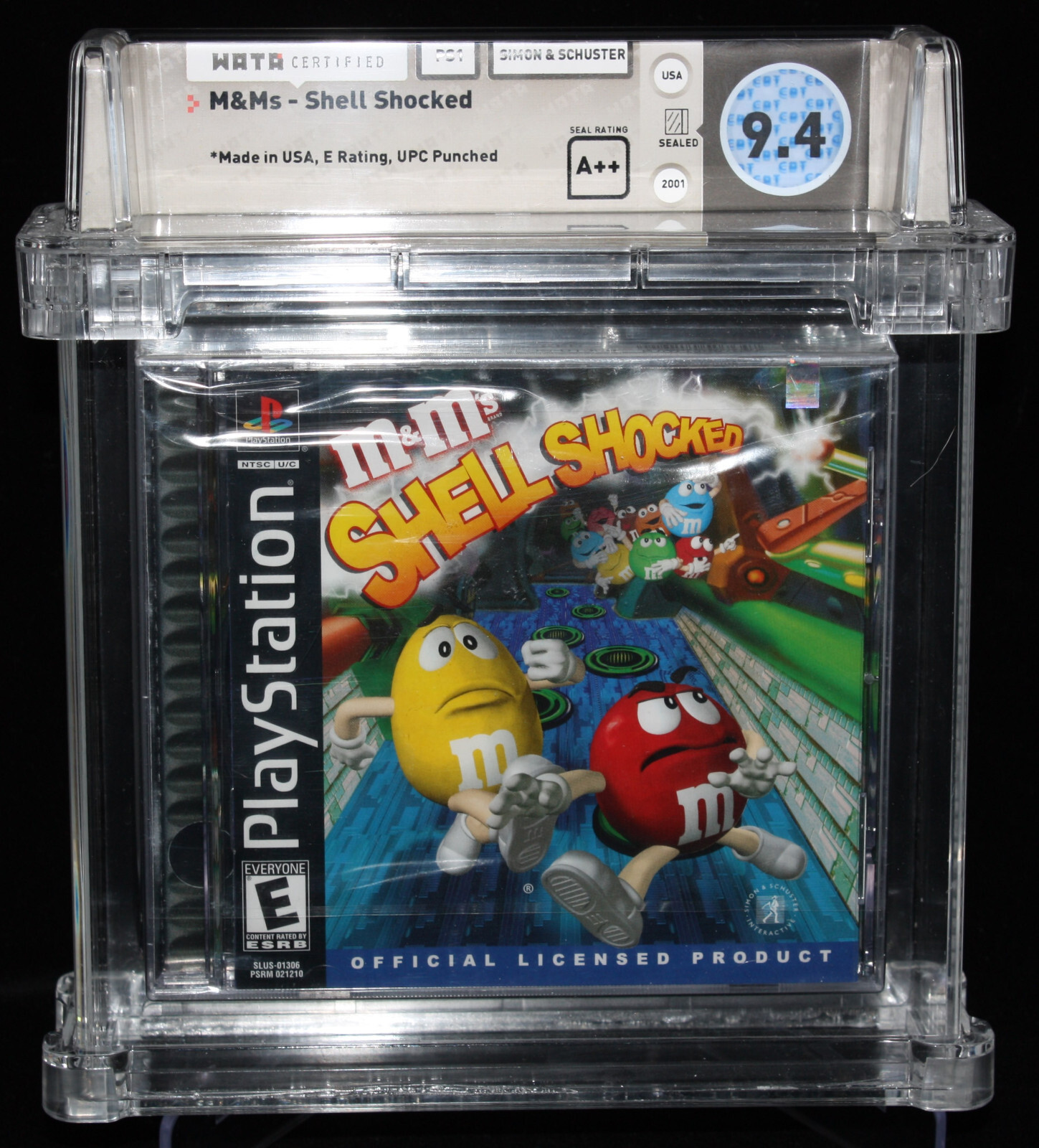 M&Ms Candy Shell Shocked PS1 Sony Playstation Game (Wata Certified 9.4) 2001