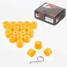 20x Abdeckkappen Radschraubenkappen Set gelb 17mm für BMW 1er 4er 5er 6er