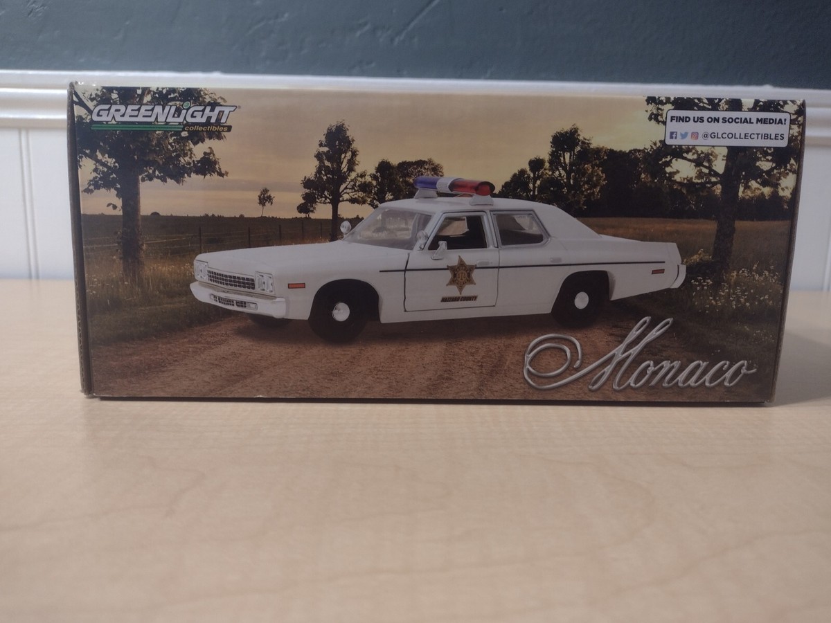 Dukes of Hazzard General Lee Sheriff Rosco 1:24 MONACO Police Car 