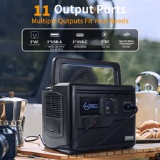 600Wh 1000Wh Portable Power Station LiFePO4 Solar Generator for Camping RV Life