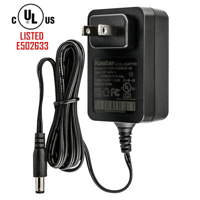 [UL] Kastar AC 110-240V DC 12V 2A Power Supply Adapter For Pumps, Modems, Router