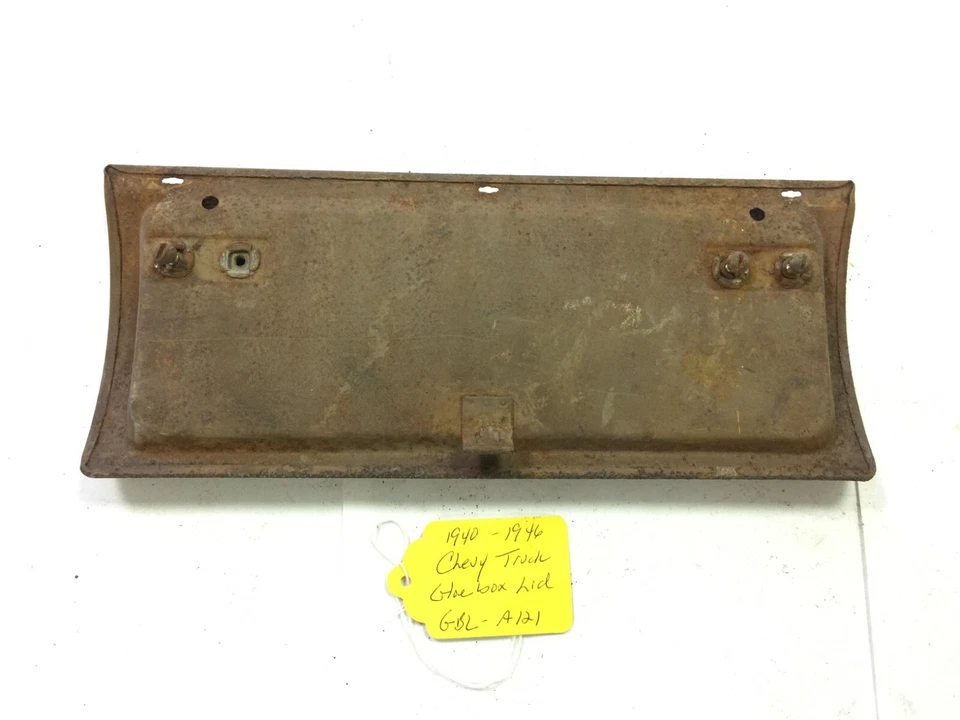 Tapa de guantera original usada para camión Chevy GMC 1940-46 #GBL-A121 Foto 2 de 3