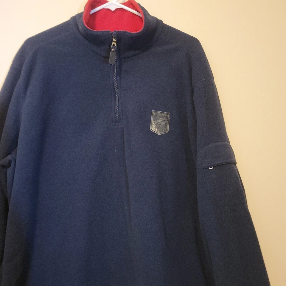 Vintage Polo Sport Ralph Lauren Sweater Mens XXL Blue Quater Zip Long Sleeve - Image 4 of 4