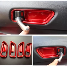 For Toyota Corolla 2019-2023 Bright red Interior Door Handle Bowl Cover Trim