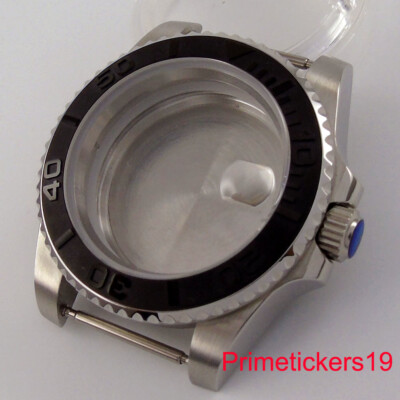 40mm Herren Taucheruhr Uhrengehäuses Dreh Lünette Saphirglas