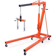 2 Ton/4400LBS Foldable Engine Crane, Hydraulic Hoist for Auto Repair