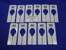 Men's Variety Clothing Rack Size Dividers Set Rectangular Hanger Retail Store 