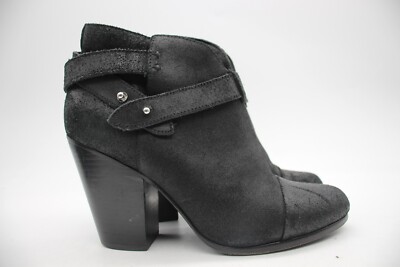 Rag Bone Harrow Women's EU 40 Ankle Bootie Boot Block Heel Waxed