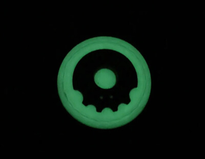 Playge Glow Cyclops Skall - PVC Ranger Eye Patch Black on White 1” RE Koch Tools
