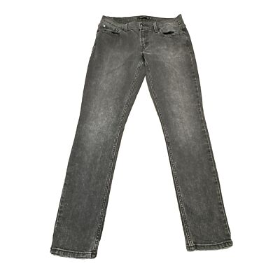 Levis 524 Too Superlow Jeans Womens 30x31 Skinny Gray Black Stretch