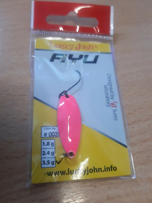 NEU Lucky John AYU Angel Löffel Köder Haken 3.5g ROSA PINK für Barsch Forelle