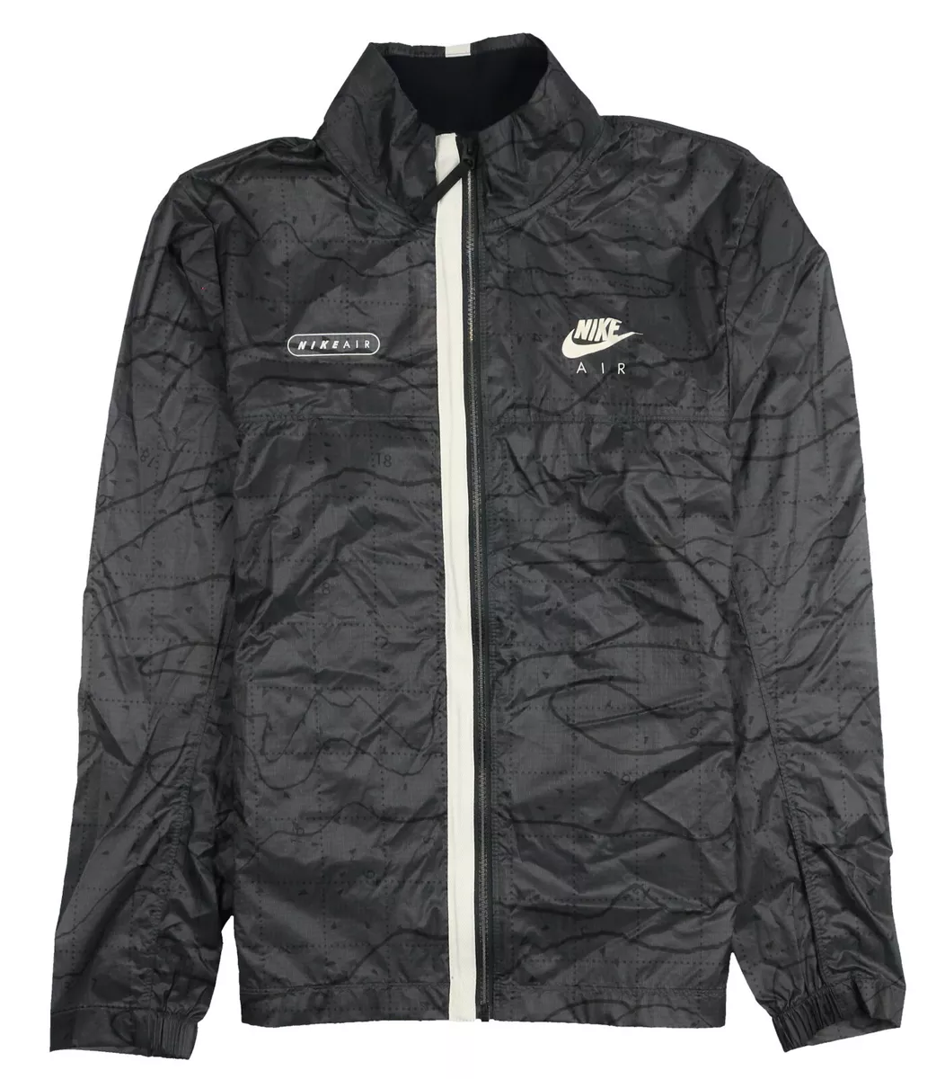 NIKE Air Woven UL Windbreaker Jacket sz L Large Black Ultralight