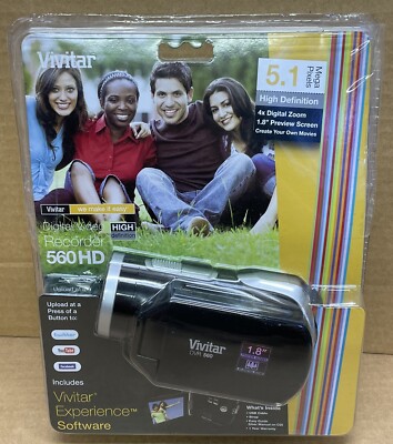VIVITAR Digital Camera Video Camcorder Recorder DVR-560HD Zoom High Def 5.1 MP