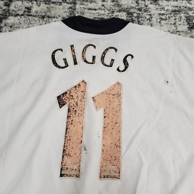 Nike Manchester United Soccer Jersey #11 Ryan Giggs 2002-03 Away
