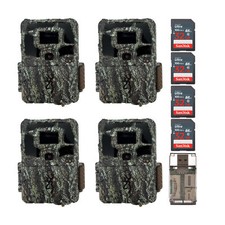 Browning Dark Ops Pro X 1080 Trail Camera with 32GB SD Card Bundle 4 Pack