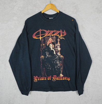 Ozzy Osbourne Prince Of Darkness T-Shirt Vintage Long Sleeve