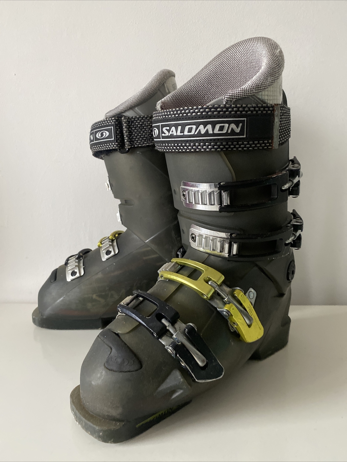 SALOMON Stivali da neve sportivi Solomon da uomo X Promodel Flex 95 taglia 5 verde UK