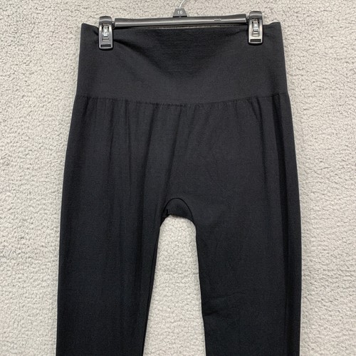 Black Leggings Size Small/Medium Stretch Comfortable Warm Stretch New w/o Tags - Picture 3 of 9