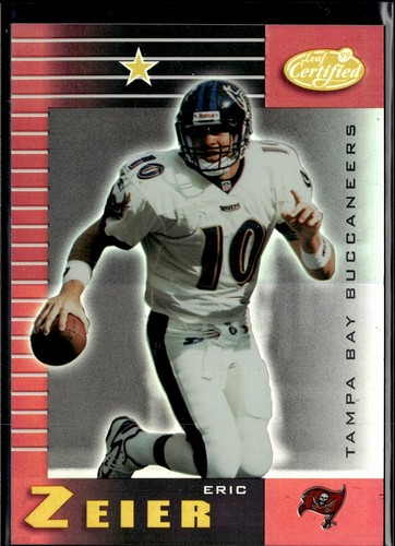 1999 Leaf Certified Eric Zeier [Mirror Red] #91 card