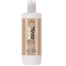 Schwarzkopf Blondme Premium Developer 6%/20 Volume Hair Color Developer, 33.8 Oz