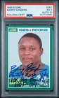 1989 SCORE #257 BARRY SANDERS ROOKIE RC PSA 5 AUTO 10