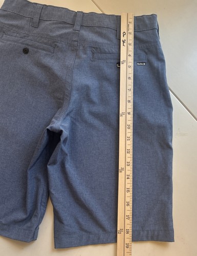Hurley Youth Boys Hybrid corto dritto blu vestibilità L 14/16 nuovo senza etichette - Foto 7 di 12
