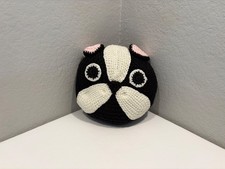 Crochet Skunk Pillow   Handmade Playroom Decor