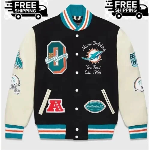 Men’s Retro Letterman Style Varsity Jacket – Winter Wear Free Shipping