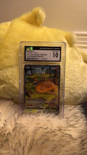 2022 Pokemon Charizard V SWSH260 Black Star Promo Ultra Premium CGC 10