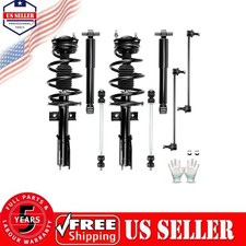 8PC Front Rear Struts Shocks Bar End Links fo...