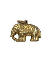 9ct vintage elephant charm. small, hollow, circa 1977 by WHC
