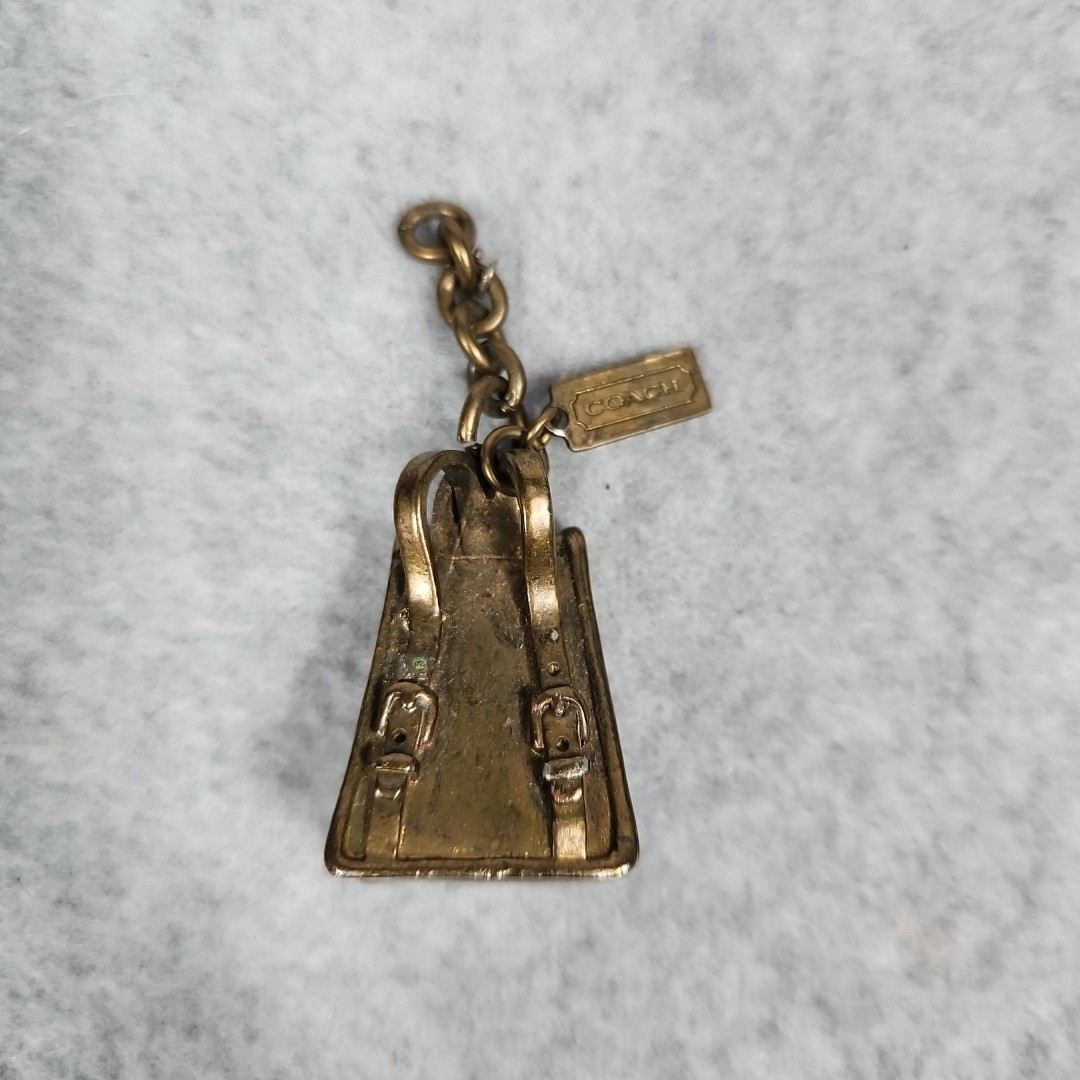 Coach Vintage 90's Brass Daypack Keychain Bag Charm | eBay