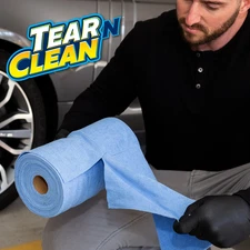 Tear N Clean Reusable Easy-Tear Microfiber Towels, 100 Pack., 12In. X 12In.