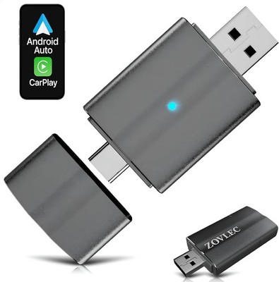 Apple CarPlay, Android Auto Wireless Adapter for iOS 10+ and Android 11+