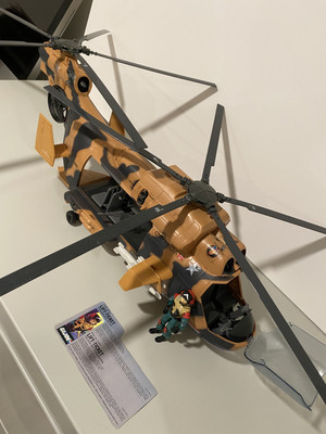 G.I.Joe 1986 HASBRO Tomahawk Army Helicopter With Lift-ticket With