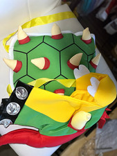 Bowser Koopa Yellow/Green Bodysuit Costume w/...