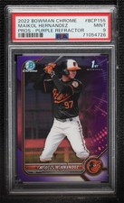2022 Bowman Chrome Prospects Purple Refractor Maikol Hernandez PSA 9 MINT pd5