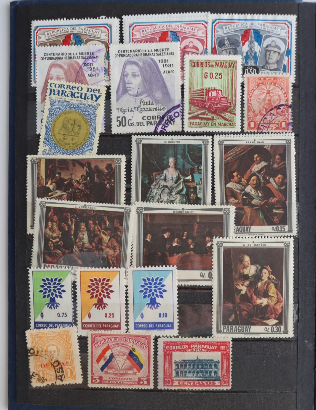 Paraguay Early 1903 + UPU 1923 1952 Guatemala Used Unused Stamps etc. Stock Book