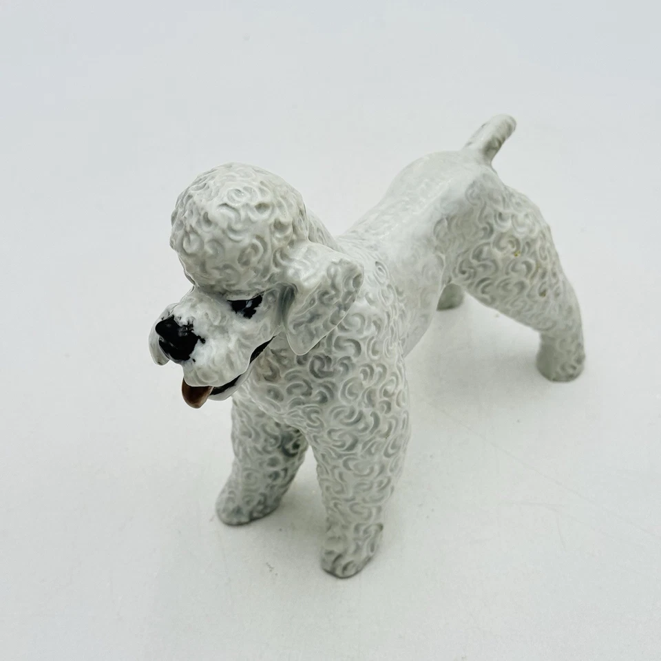 Figura de porcelana Rosenthal Poodle perro Heidenreich profesor Alemania Art Deco Foto 3 de 4