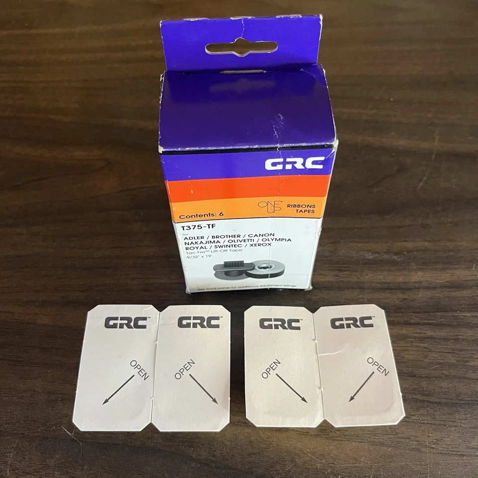 T375-TF GRC Correction Ribbons 4 in pack open box - Image 3 of 4